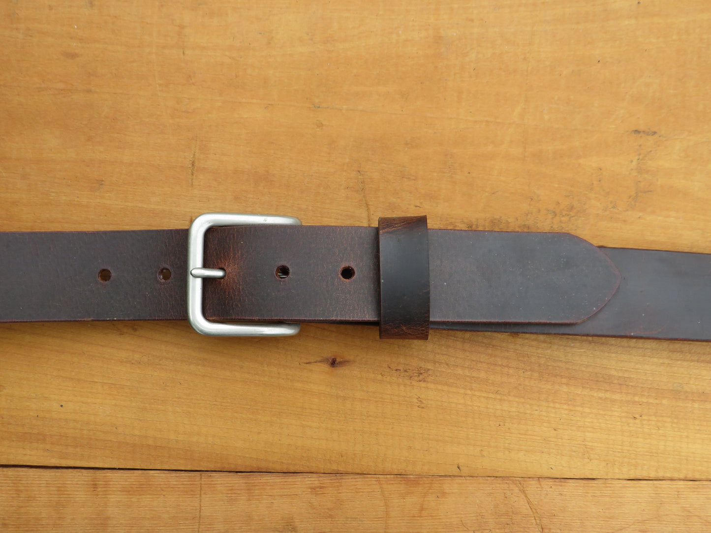 1 1/2"  Custom Handmade Crazy Horse or Classic Black Leather Belt
