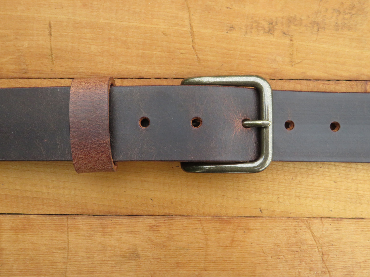 1 1/2"  Custom Handmade Crazy Horse or Classic Black Leather Belt