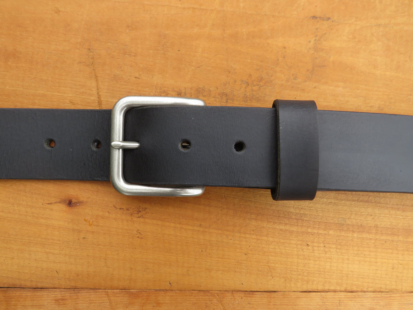 1 1/2"  Custom Handmade Crazy Horse or Classic Black Leather Belt