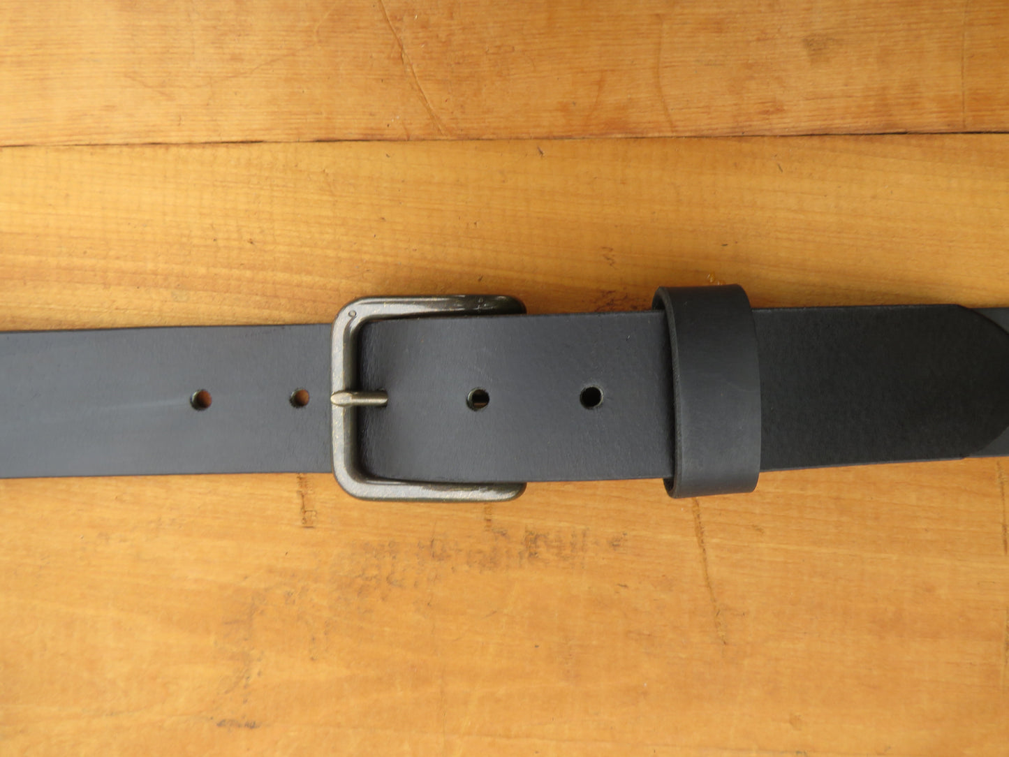 1 1/2"  Custom Handmade Crazy Horse or Classic Black Leather Belt