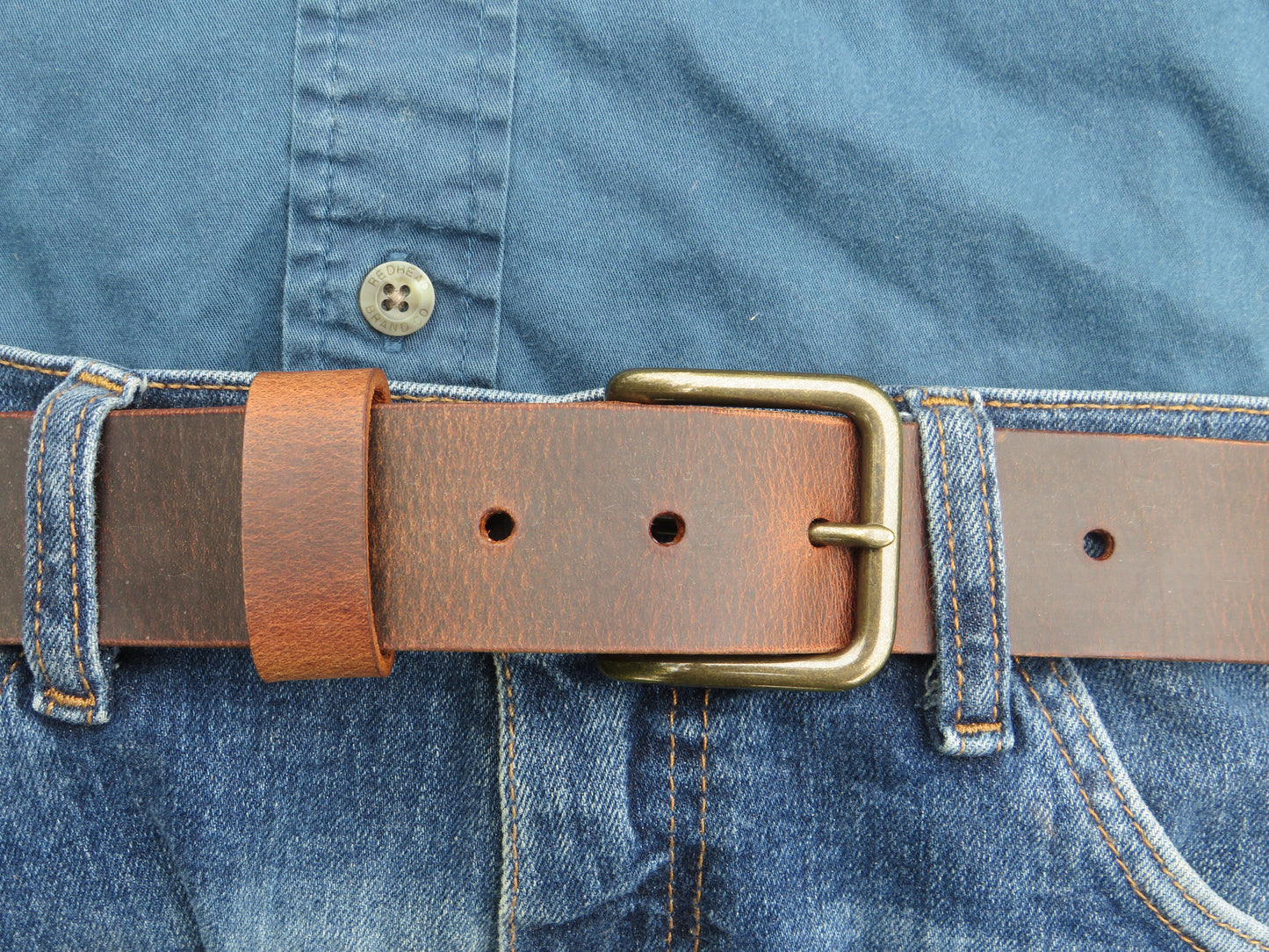 1 1/2"  Custom Handmade Crazy Horse or Classic Black Leather Belt
