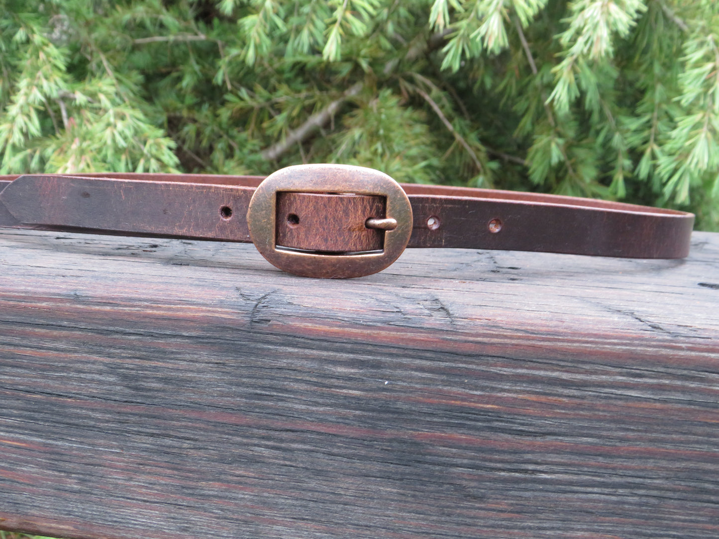 3/4" wide Crazy Horse brown or Black Leather belt - Made in USA