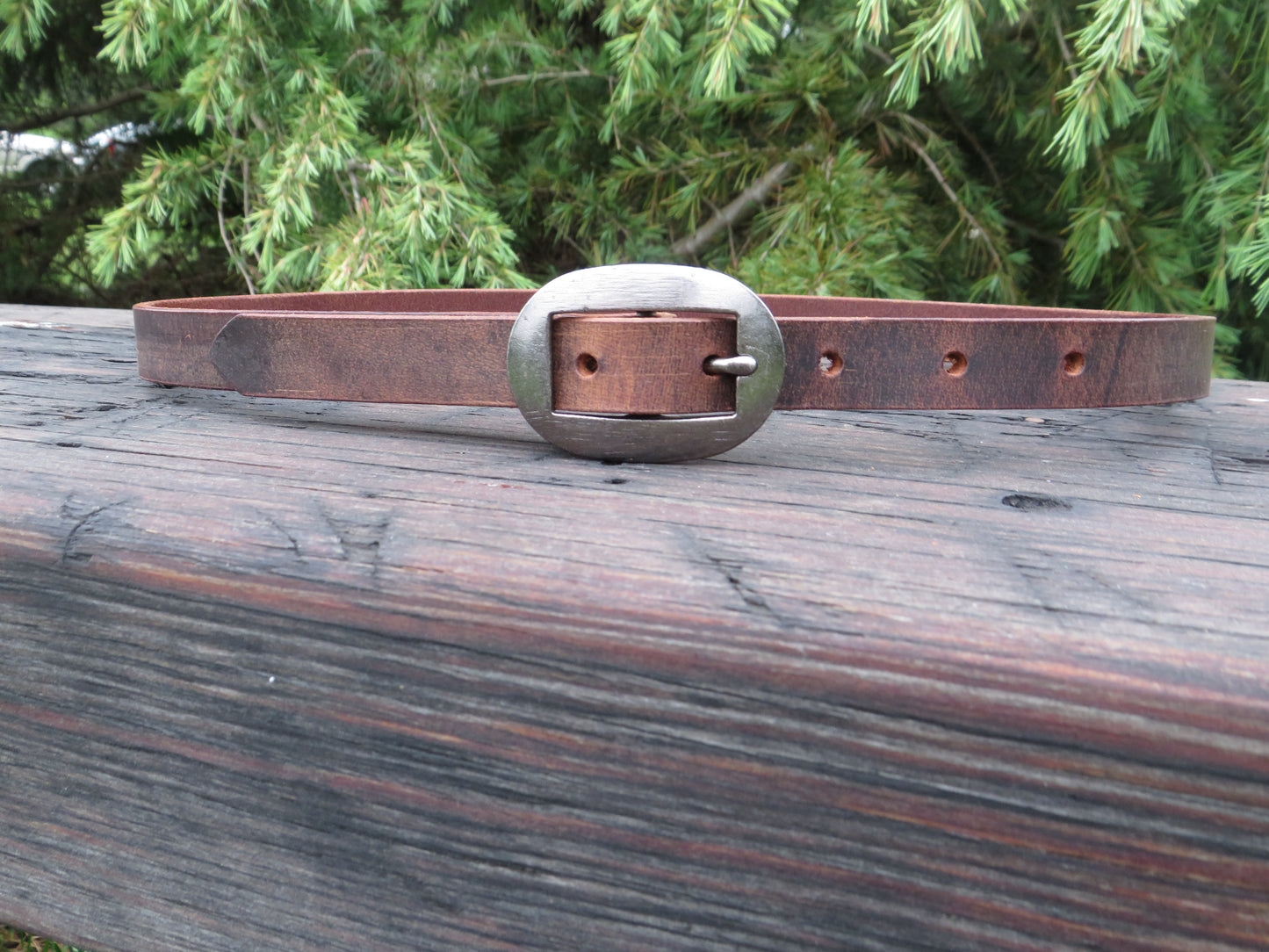 3/4" wide Crazy Horse brown or Black Leather belt - Made in USA