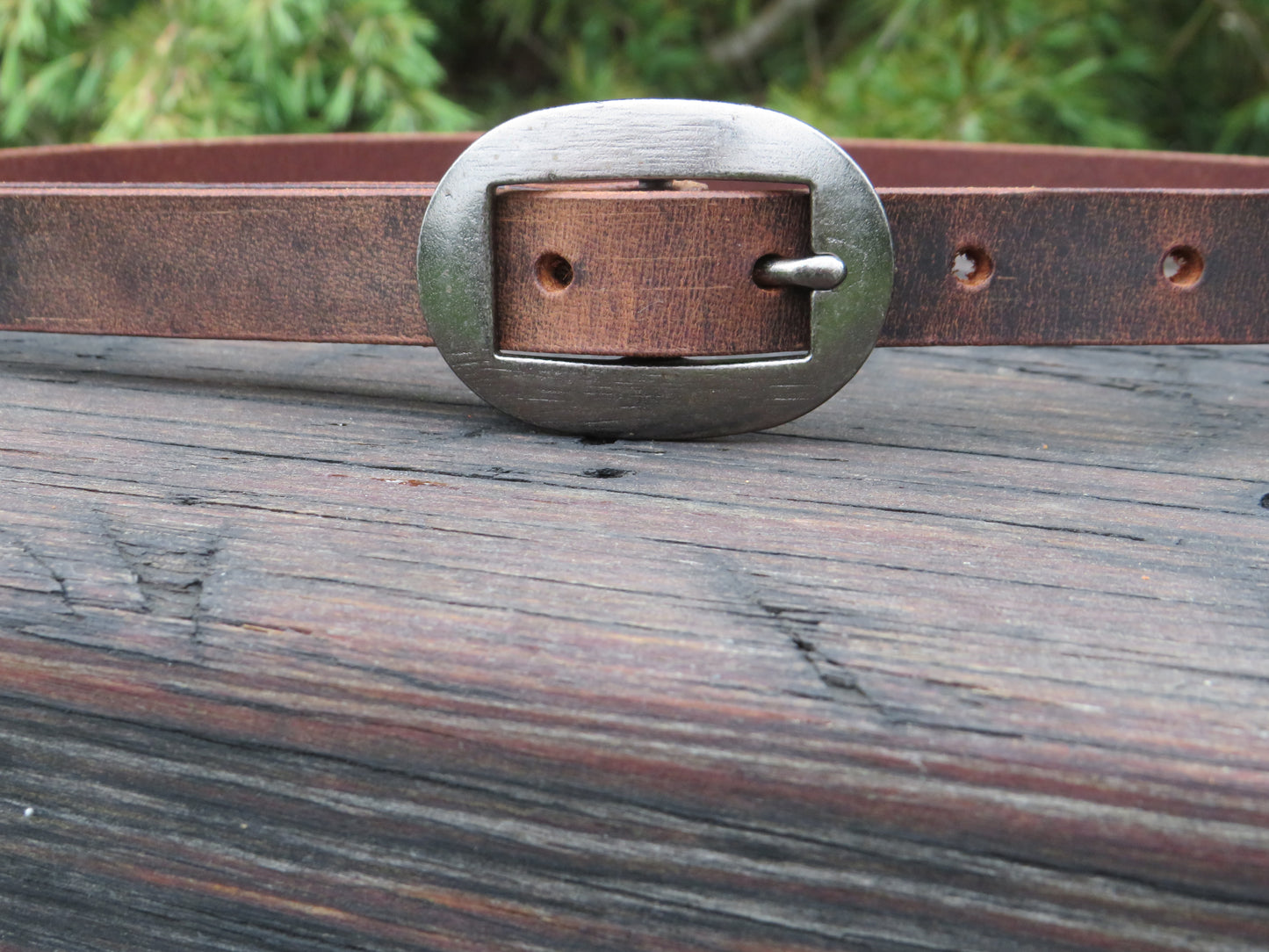 3/4" wide Crazy Horse brown or Black Leather belt - Made in USA