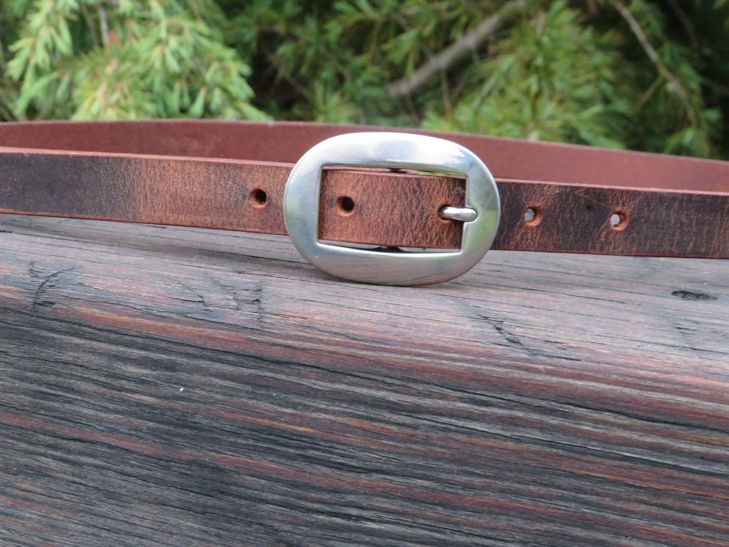 3/4" wide Crazy Horse brown or Black Leather belt - Made in USA