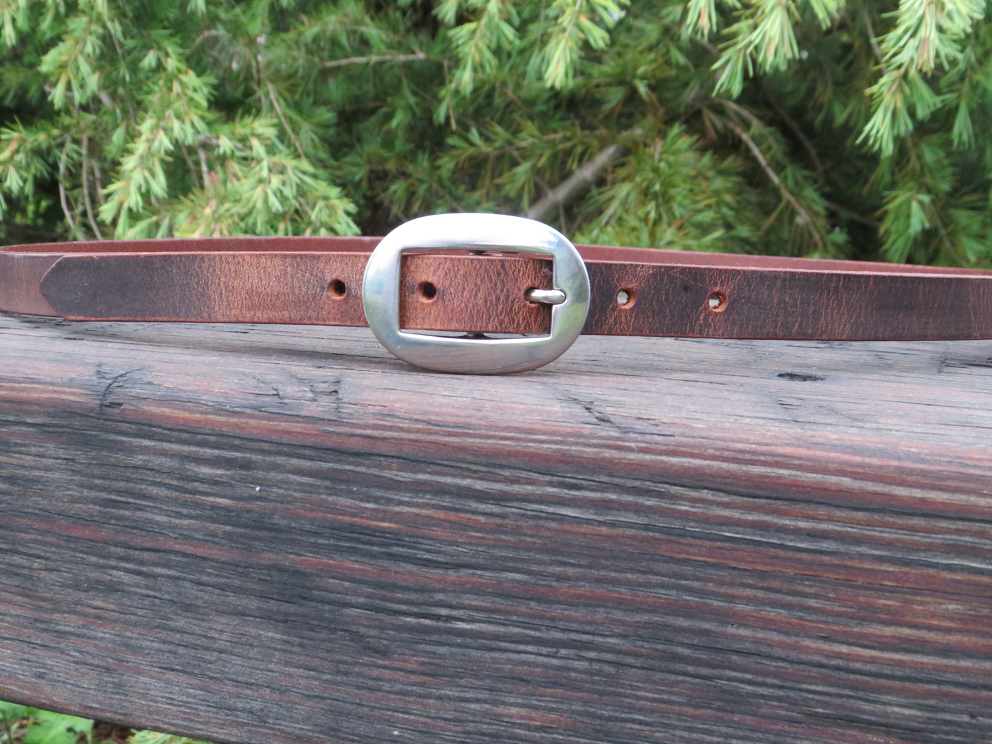 3/4" wide Crazy Horse brown or Black Leather belt - Made in USA