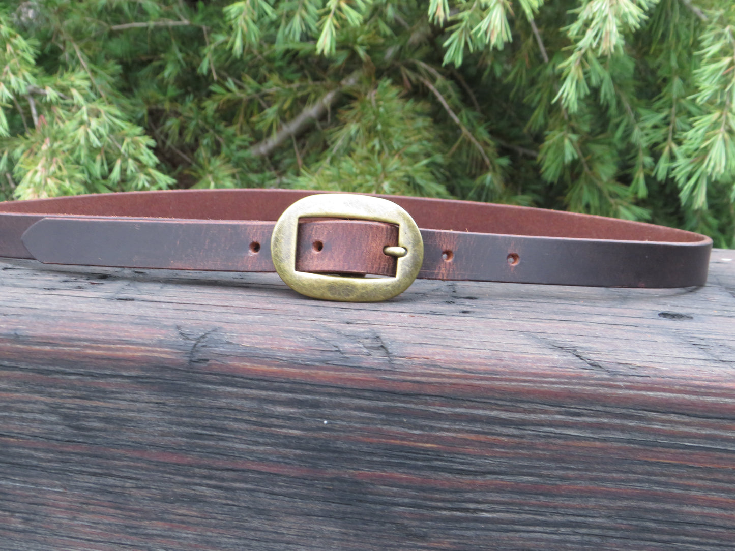 3/4" wide Crazy Horse brown or Black Leather belt - Made in USA