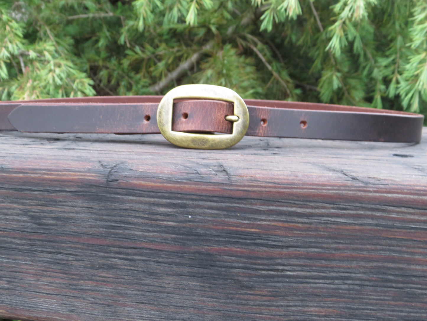 3/4" wide Crazy Horse brown or Black Leather belt - Made in USA