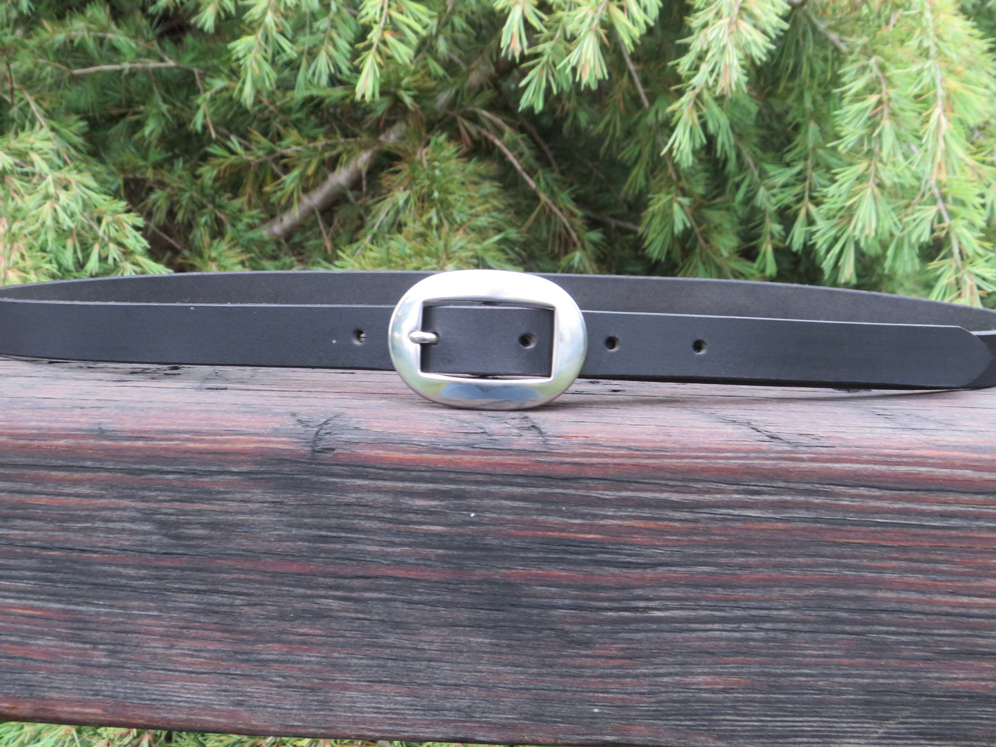 3/4" wide Crazy Horse brown or Black Leather belt - Made in USA