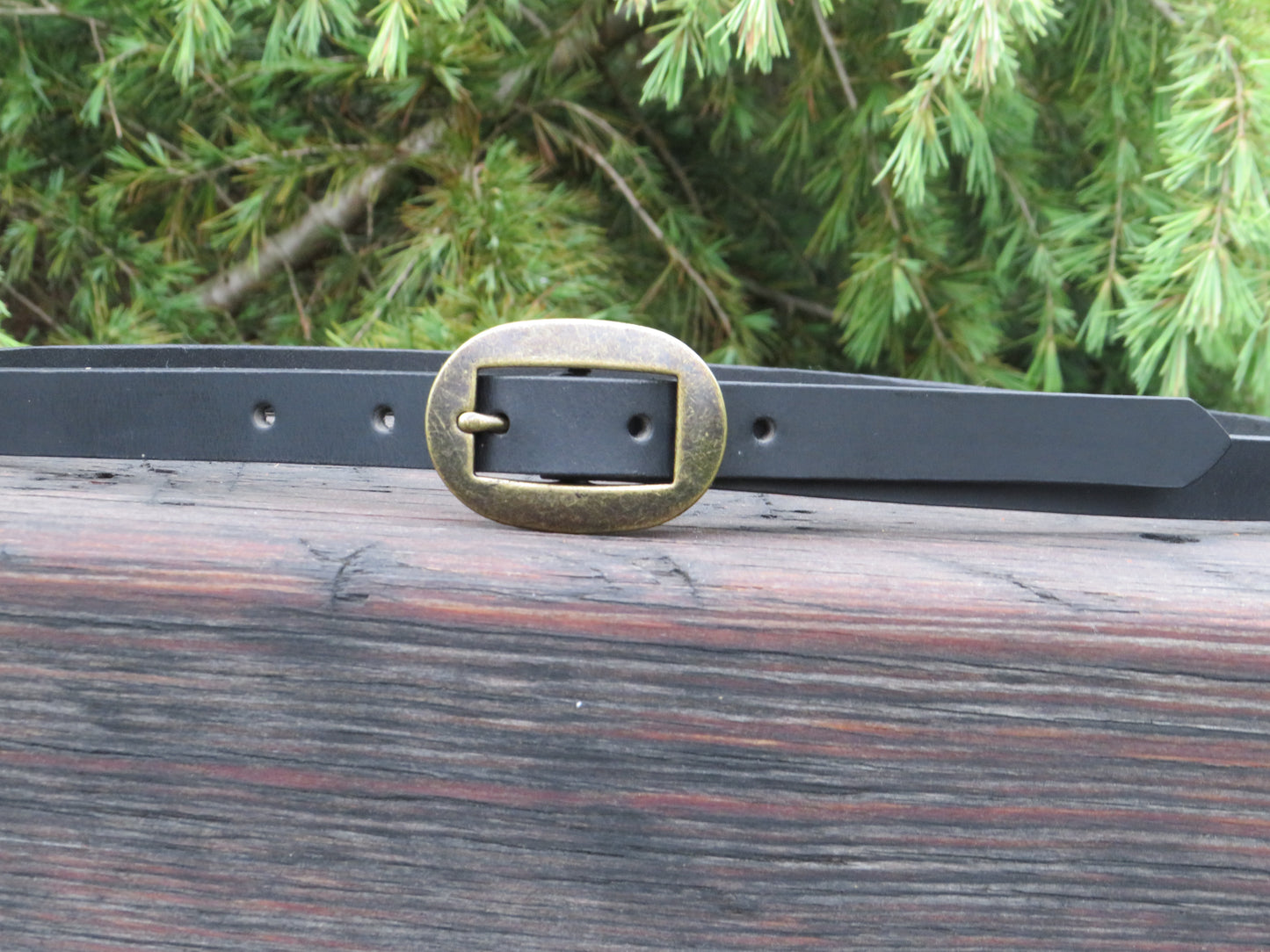 3/4" wide Crazy Horse brown or Black Leather belt - Made in USA