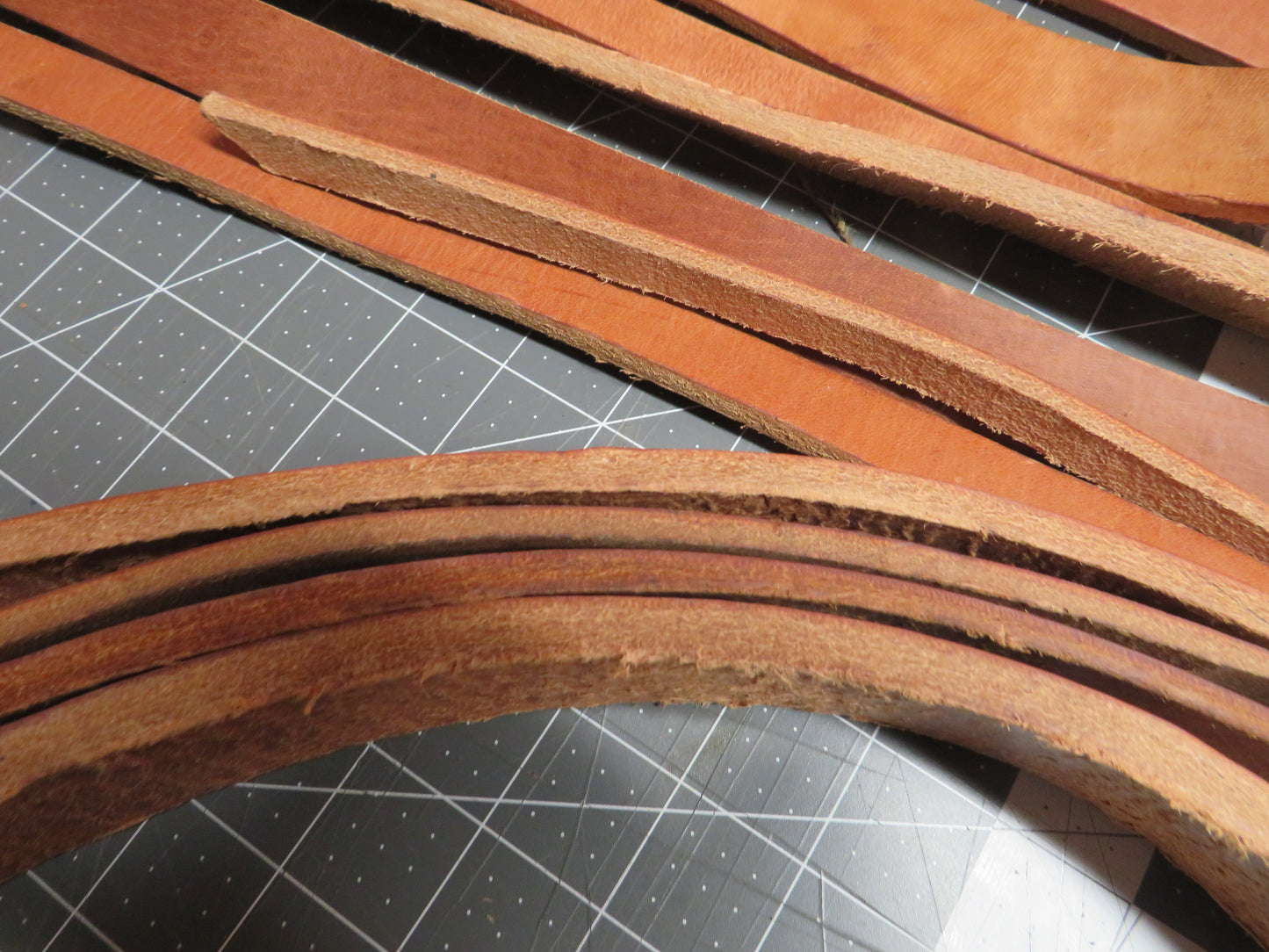 8 Pound box of Hermann Oak harness leather belt remnants