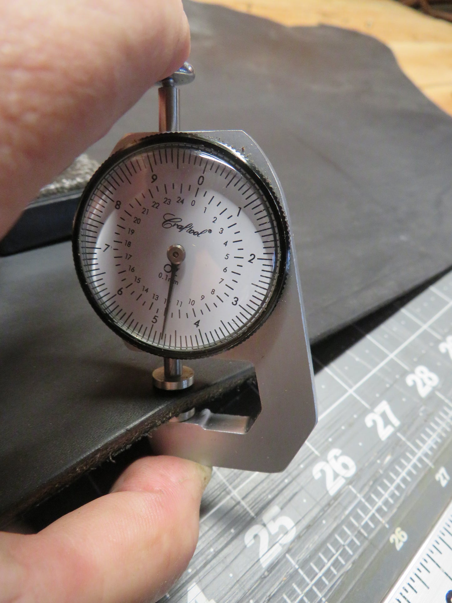 Black Bridle leather side remnant
