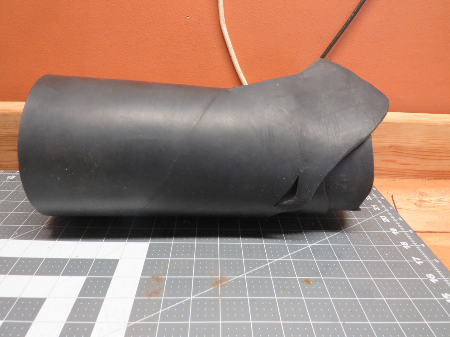 Black Bridle leather side remnant