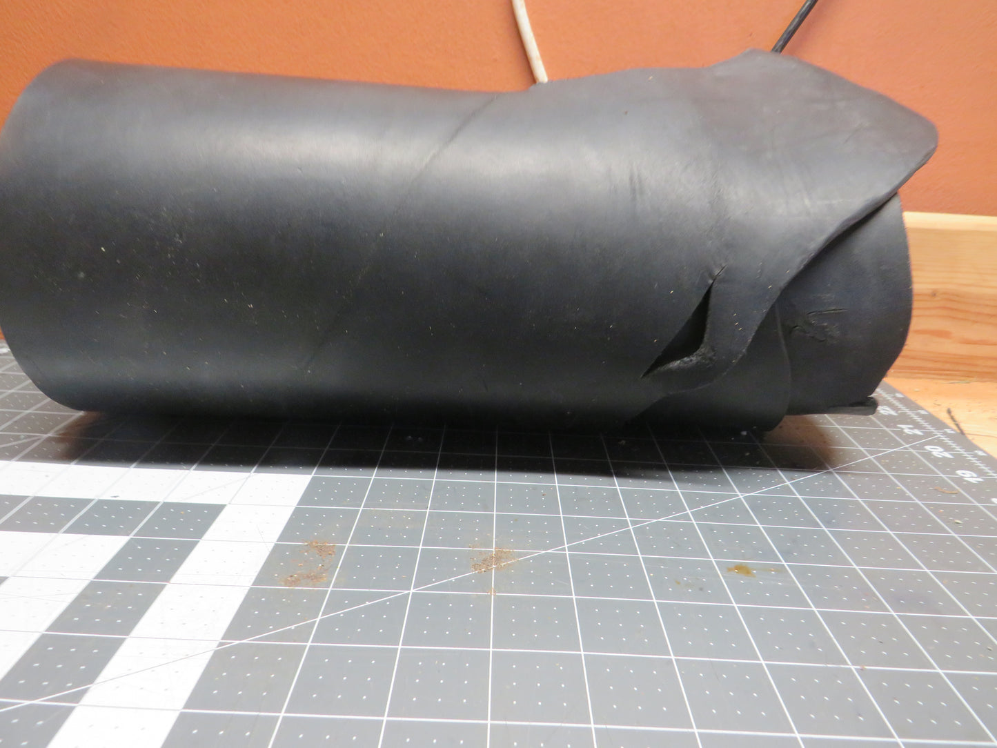 Black Bridle leather side remnant