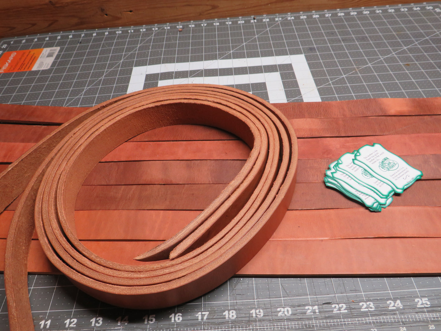 1 1/2" Hermann Oak Harness Leather belt