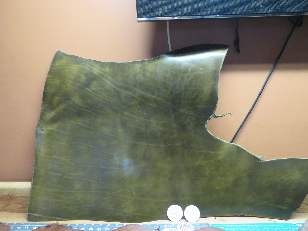 3 pieces of veg tanned leather 72 inches long