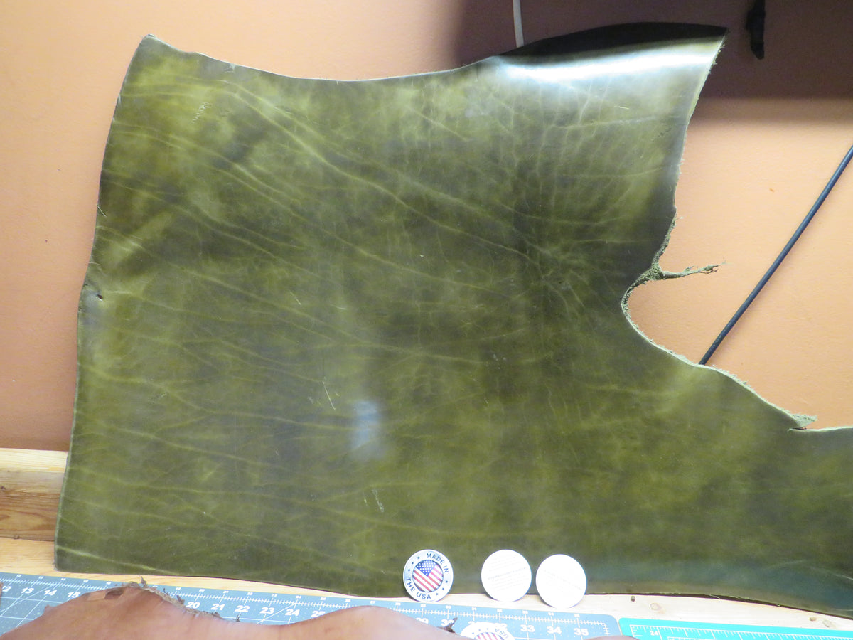 3 pieces of veg tanned leather 72 inches long