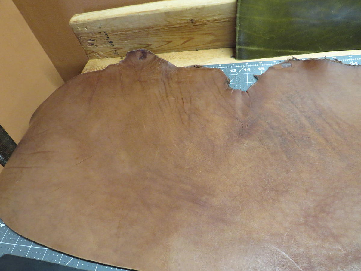 3 pieces of veg tanned leather 72 inches long