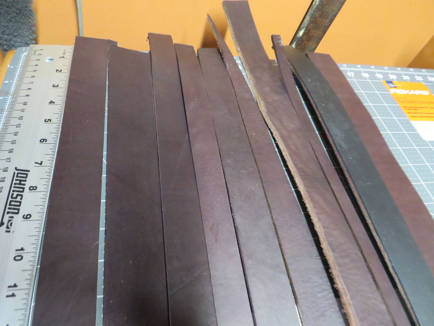 5 pounds of veg tanned leather straps