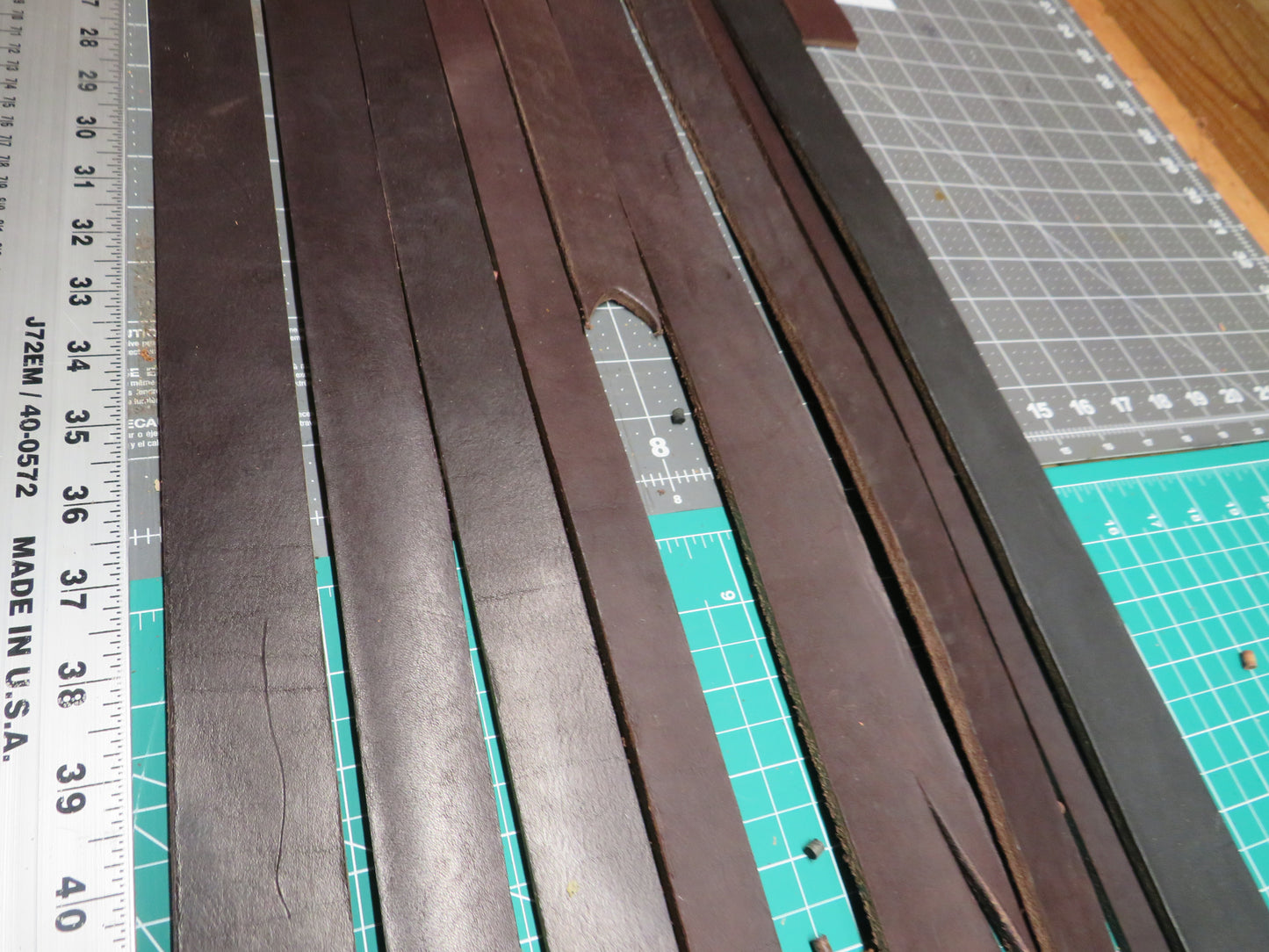 5 pounds of veg tanned leather straps