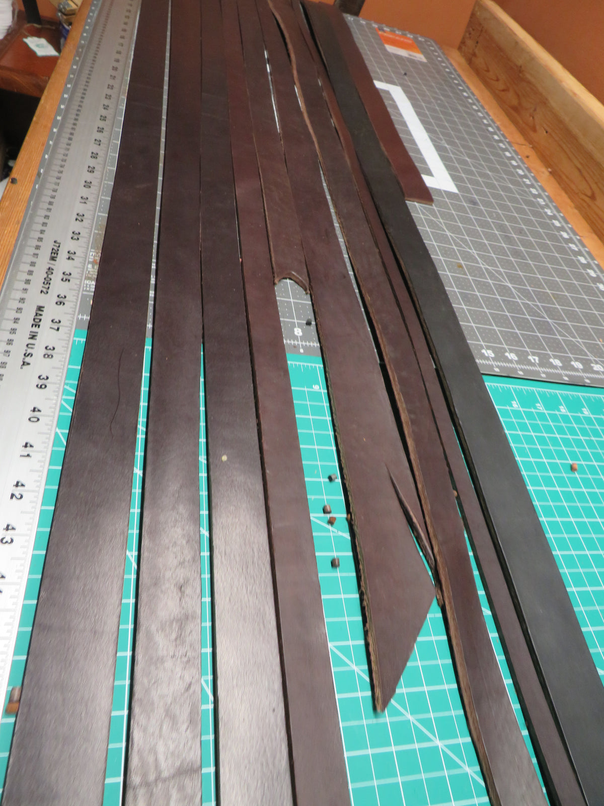 5 pounds of veg tanned leather straps