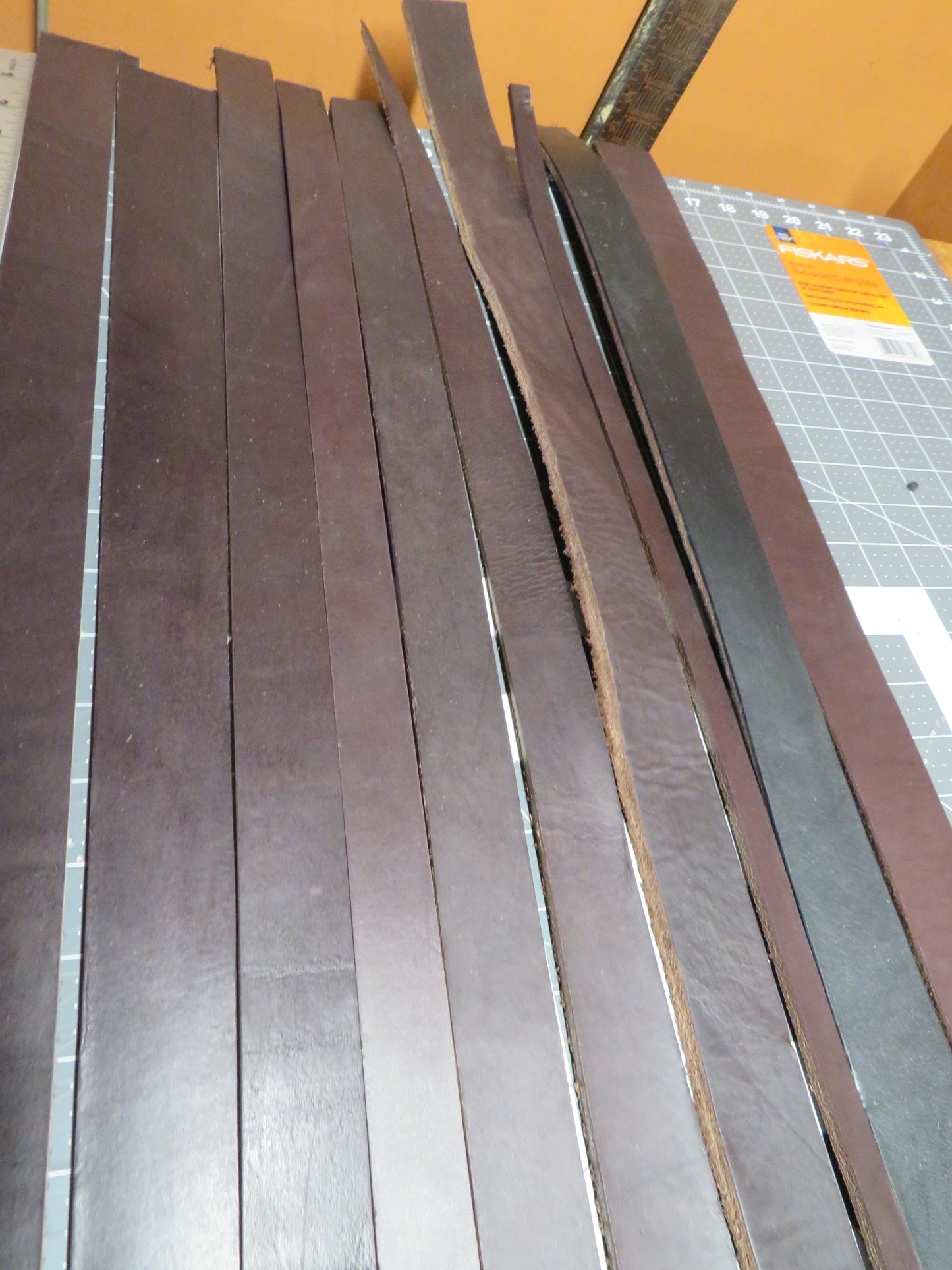 5 pounds of veg tanned leather straps