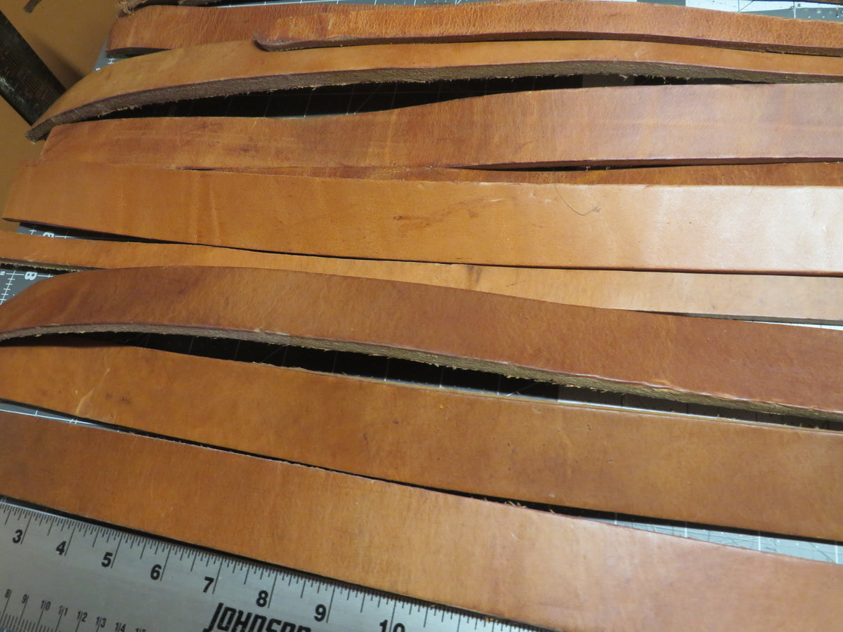 13 Pound box of Hermann Oak harness leather belt remnants