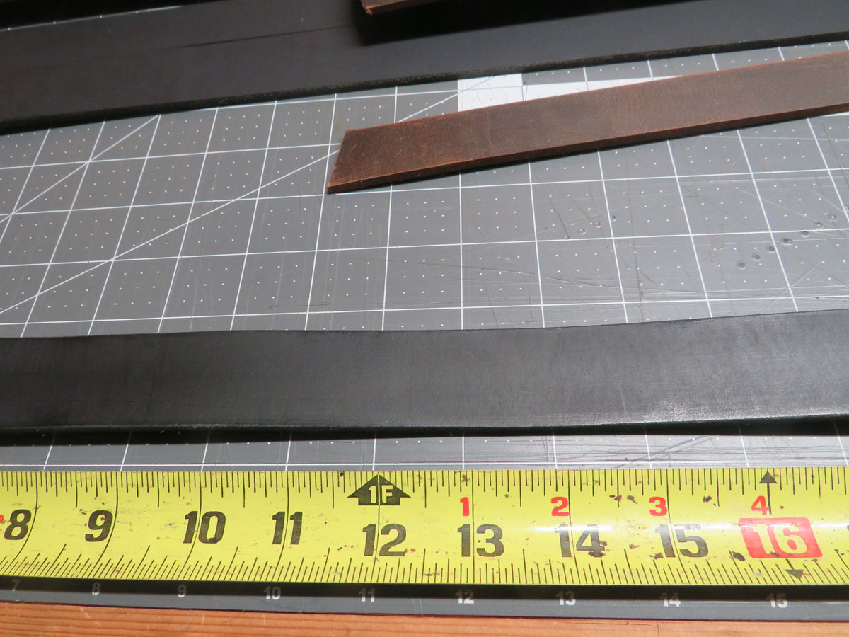 Discounted 29 inch waist 1 1/4" wide Black Leather belt size 31 belt