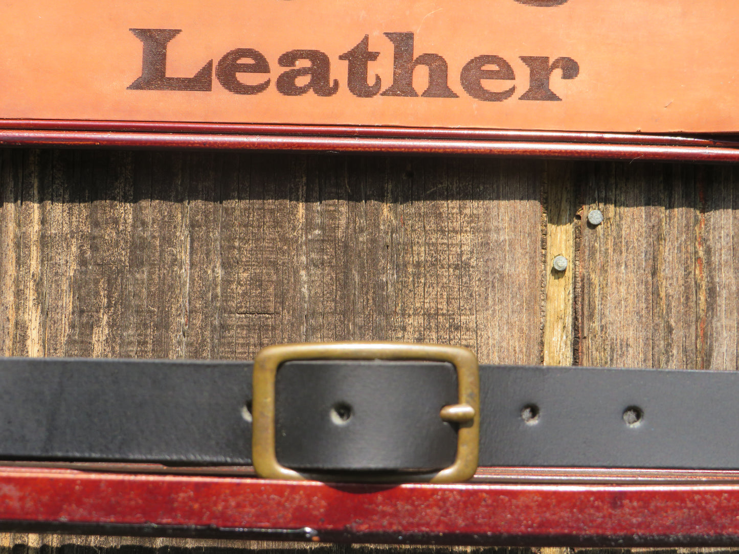 1 inch wide Full grain Water Buffalo leather belt