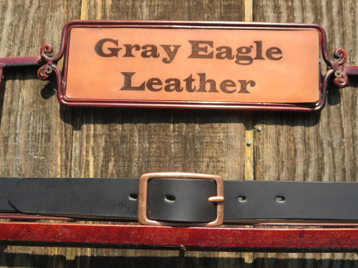 1 inch wide Black Full Grain leather belt