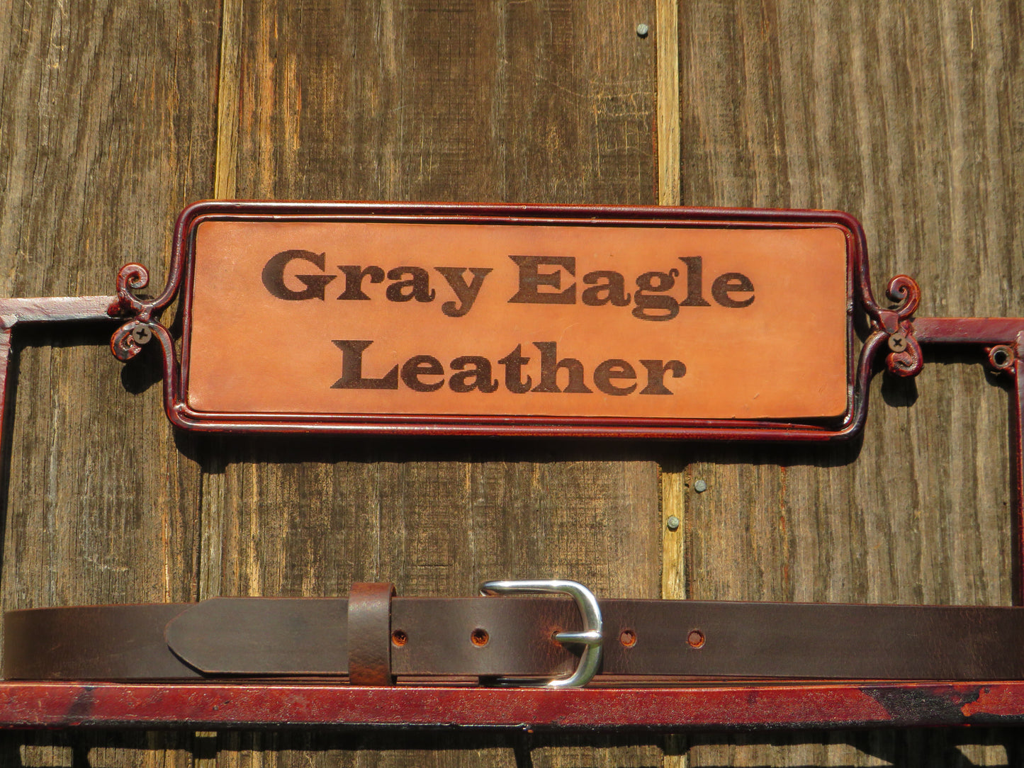 1 inch wide full grain brown leather belt