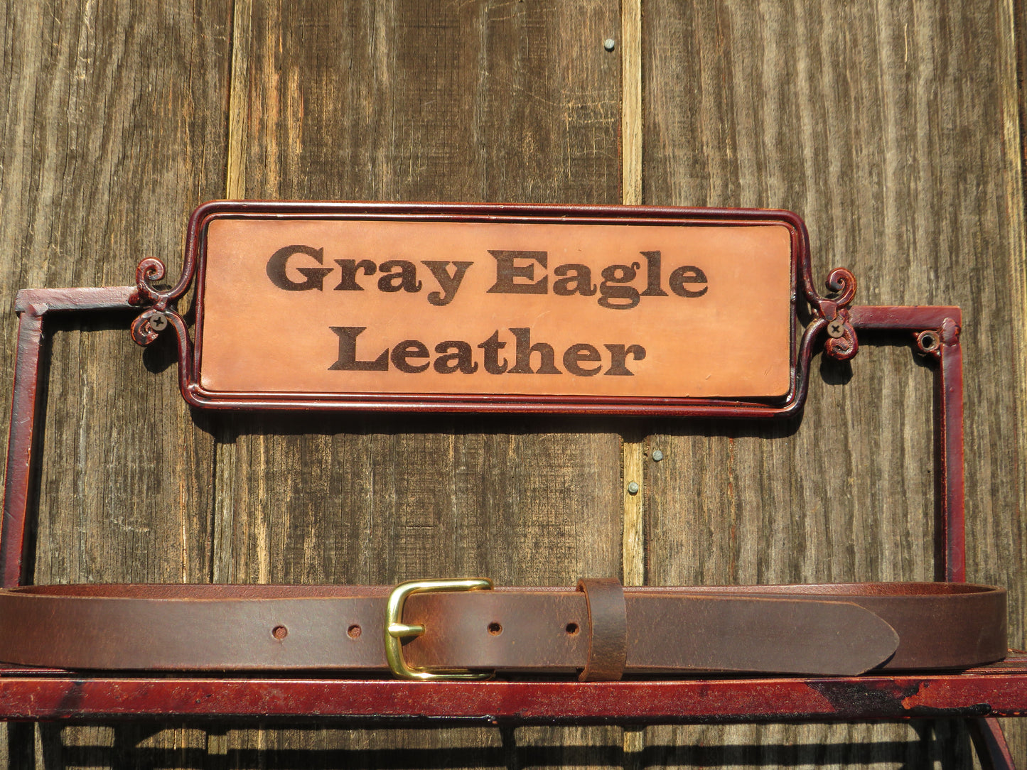 1 inch wide full grain brown leather belt