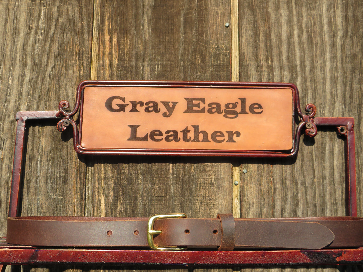 1 inch wide full grain brown leather belt