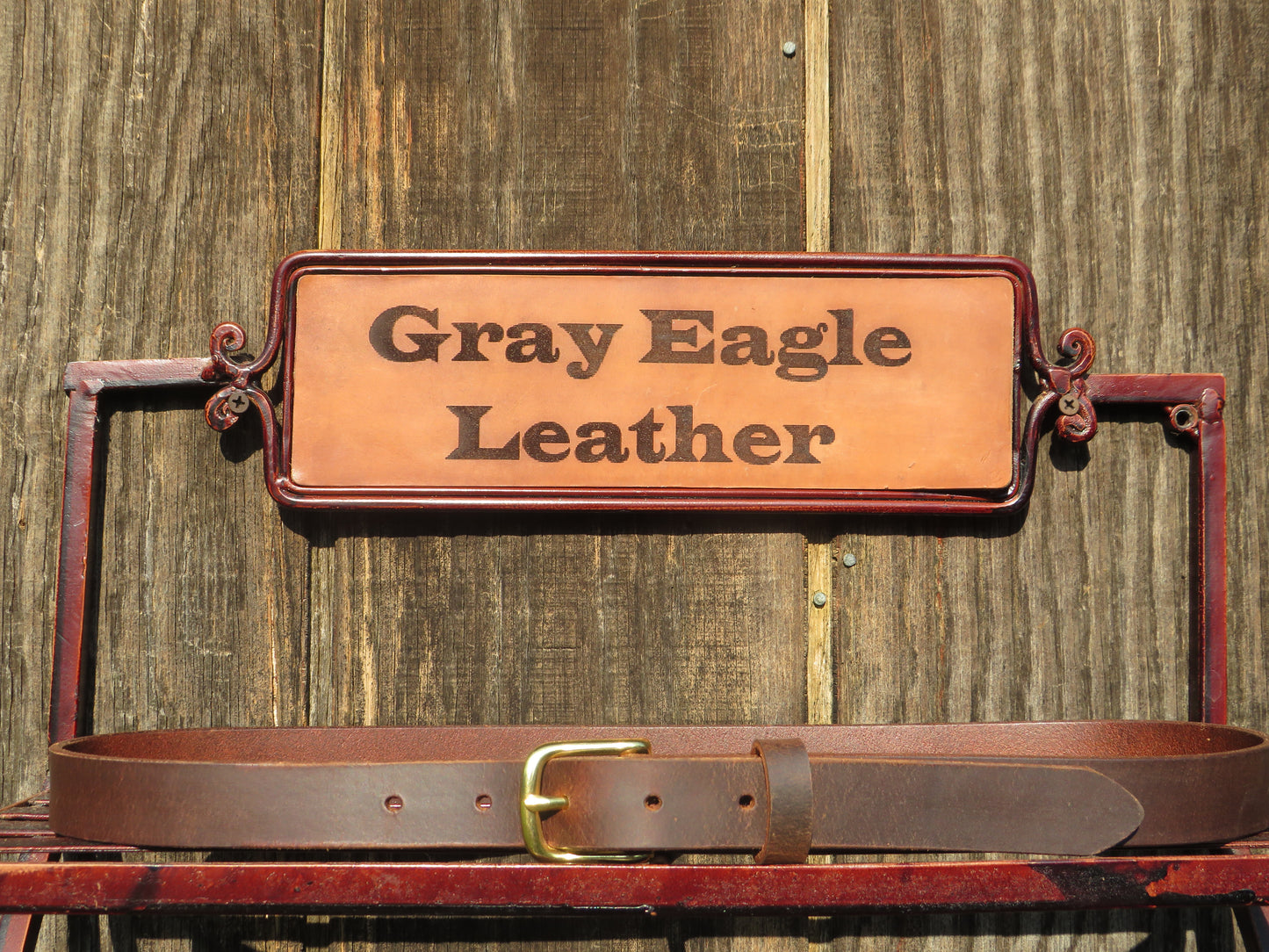 1 inch wide full grain brown leather belt