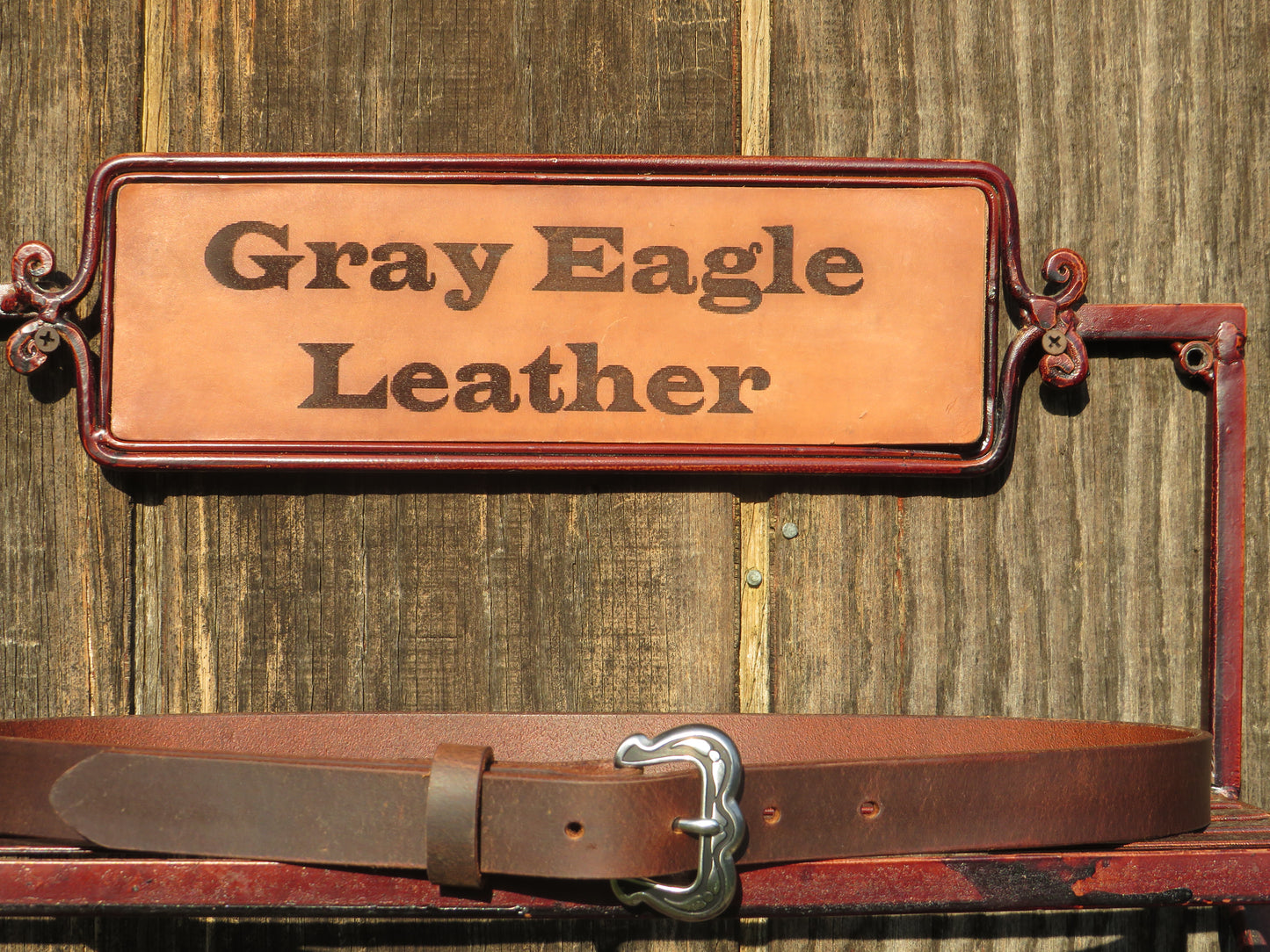 1 inch wide full grain brown leather belt