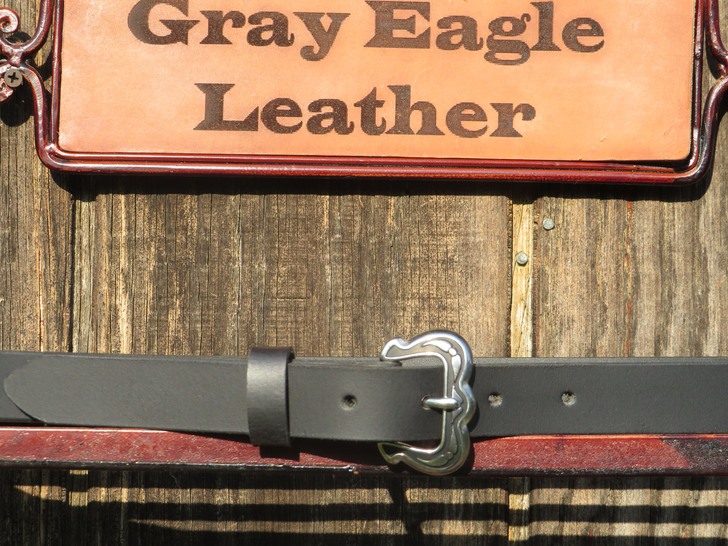 1 inch wide full grain brown leather belt