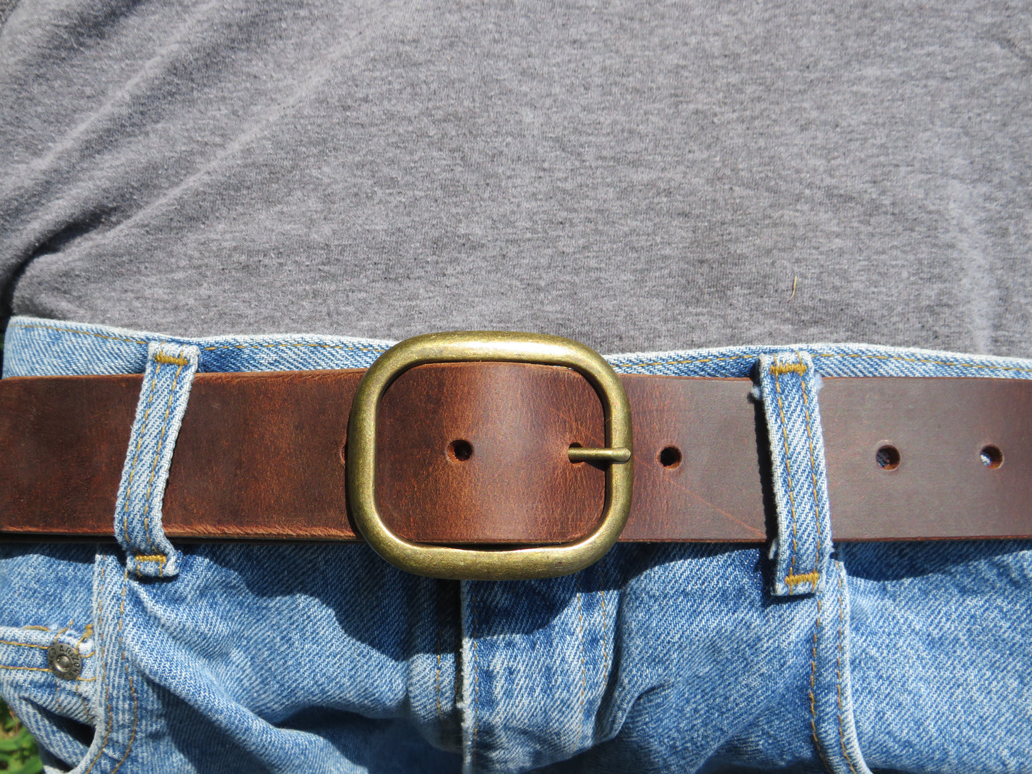 1 1/2" Custom Handcrafted full grain leather belt