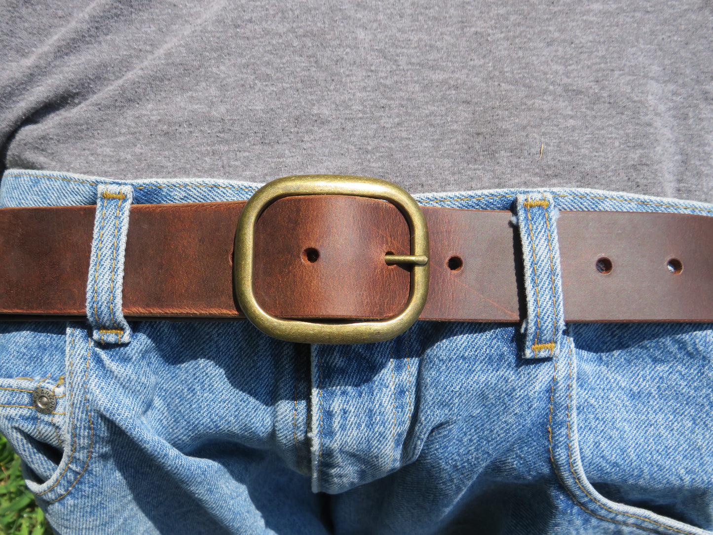 1 1/2" Custom Handcrafted full grain leather belt