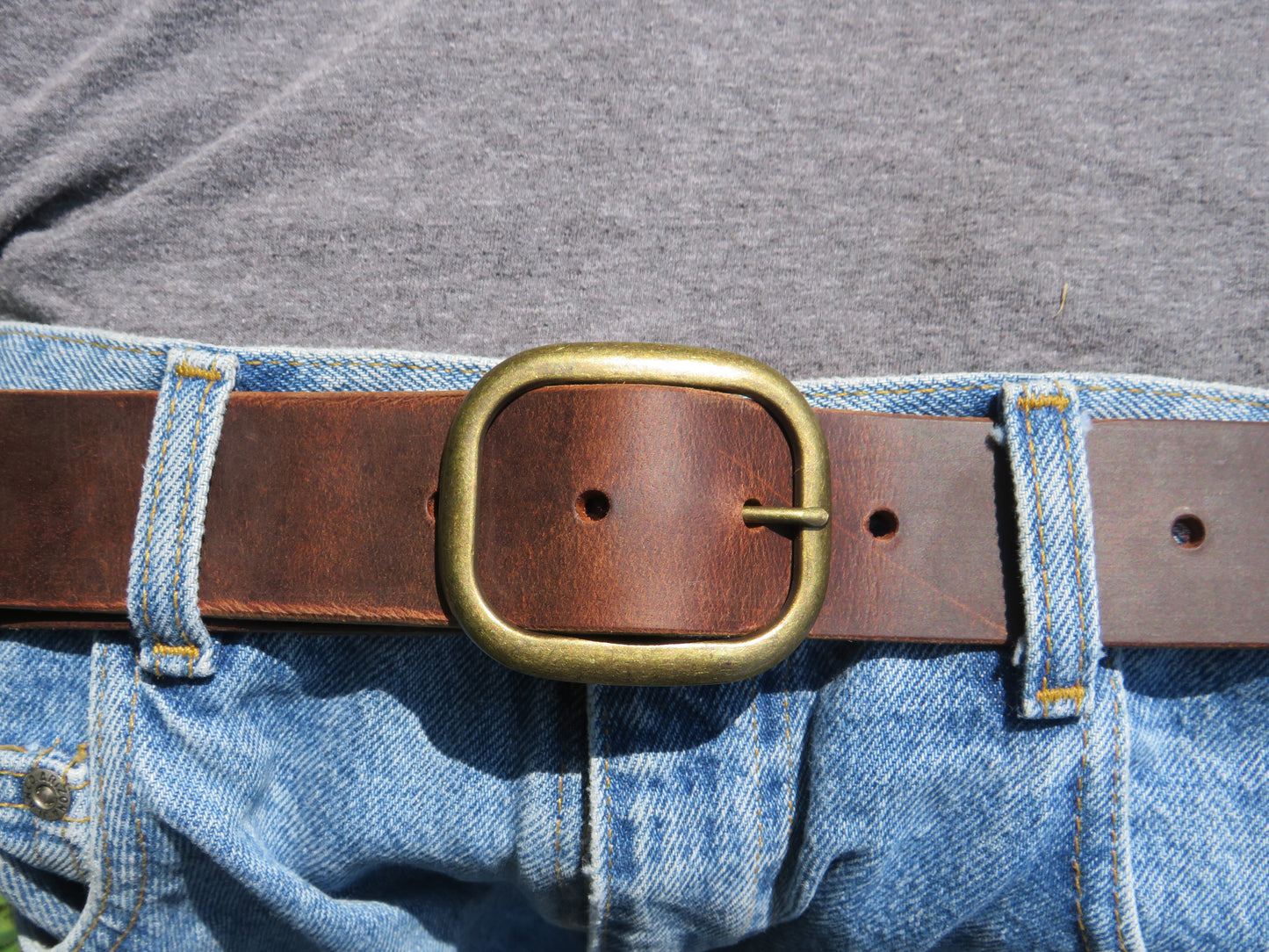 1 1/2" Custom Handcrafted full grain leather belt