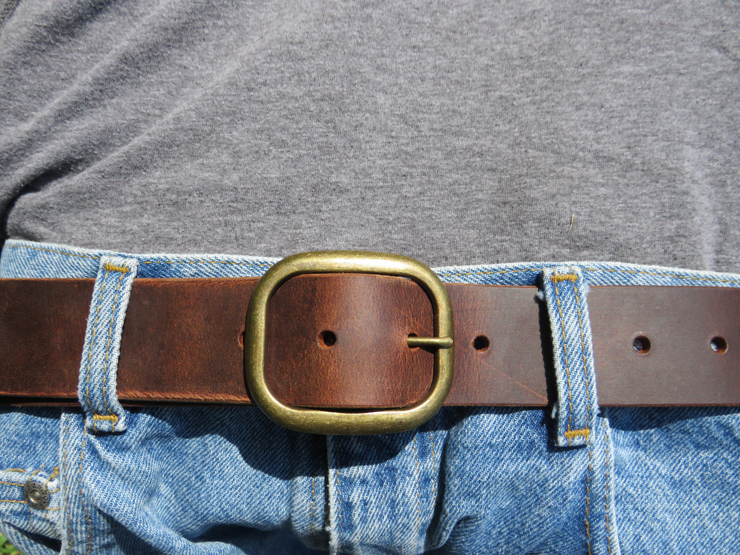 1 1/2" Custom Handcrafted full grain leather belt