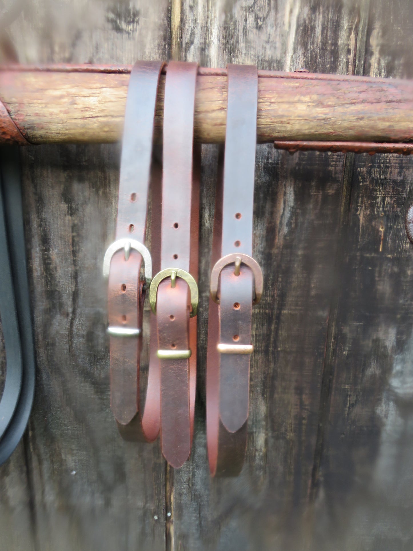 1 inch wide Crazy Horse Water Buffalo Narrow leather belt