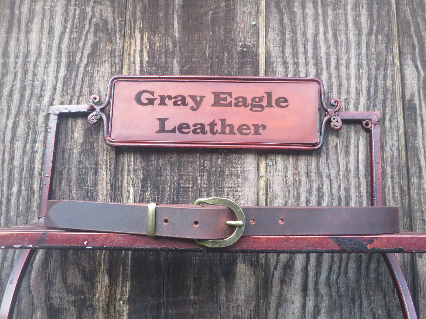 1 inch wide Crazy Horse Water Buffalo Narrow leather belt