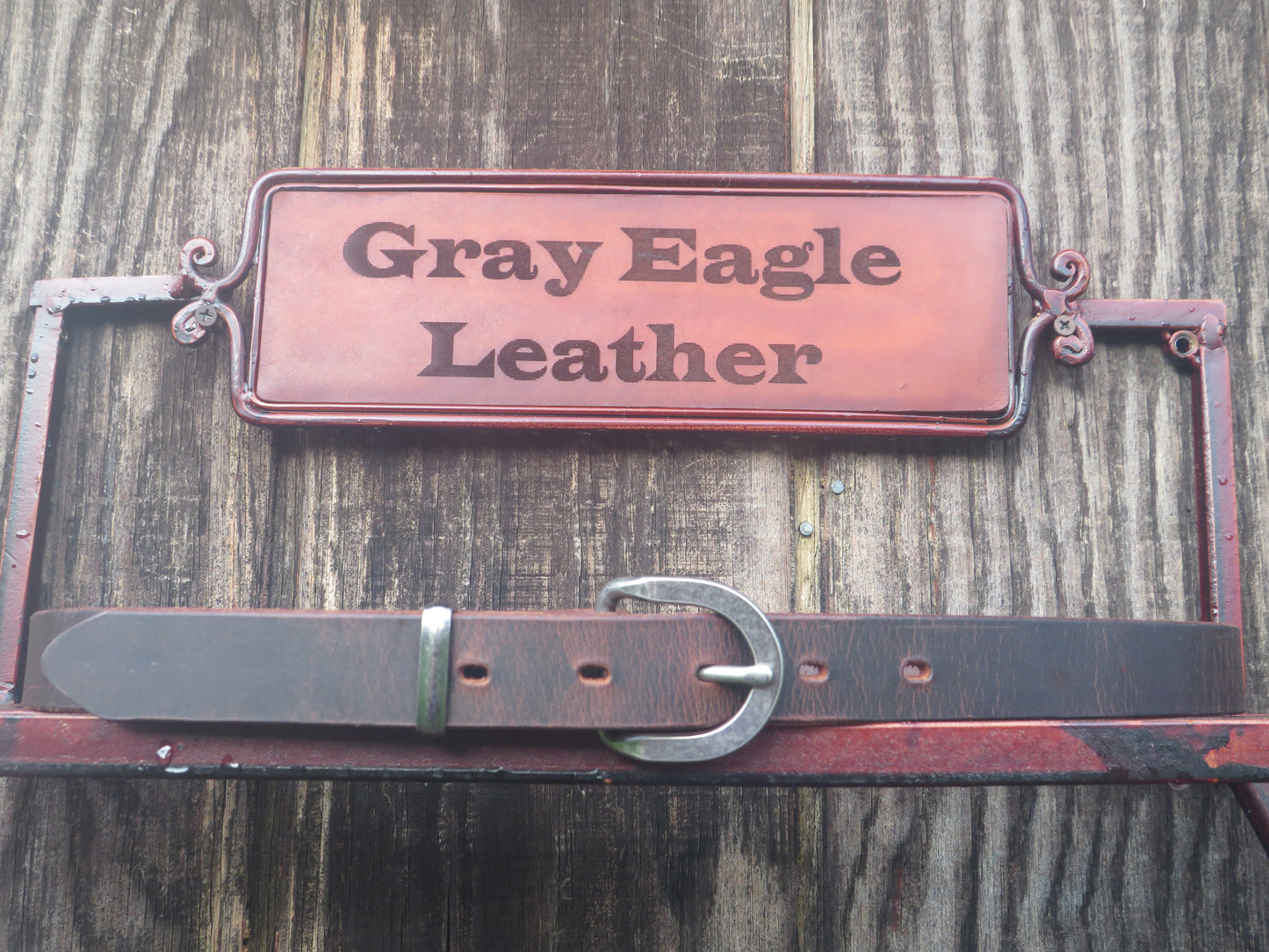 1 inch wide Crazy Horse Water Buffalo Narrow leather belt