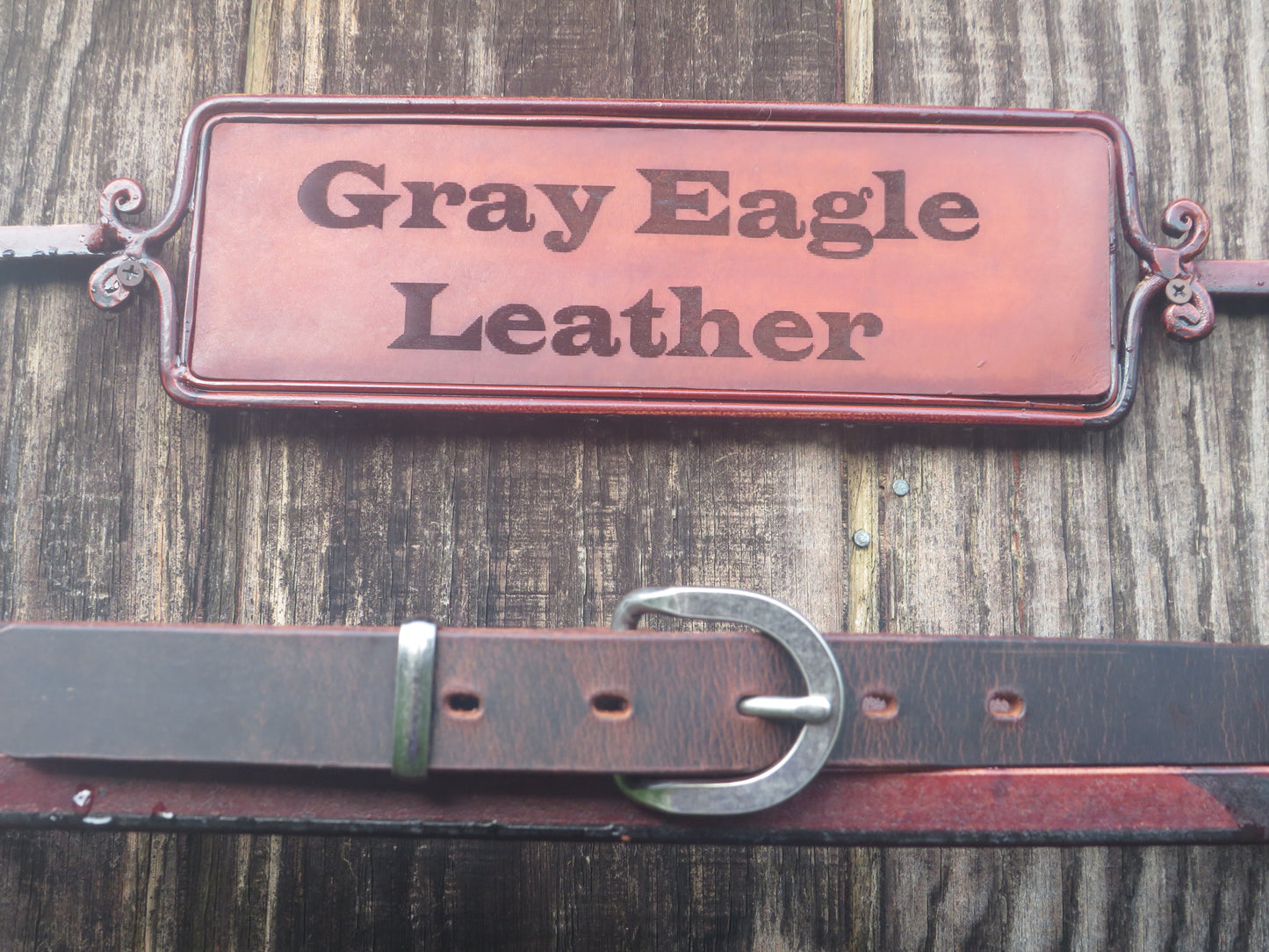 1 inch wide Crazy Horse Water Buffalo Narrow leather belt