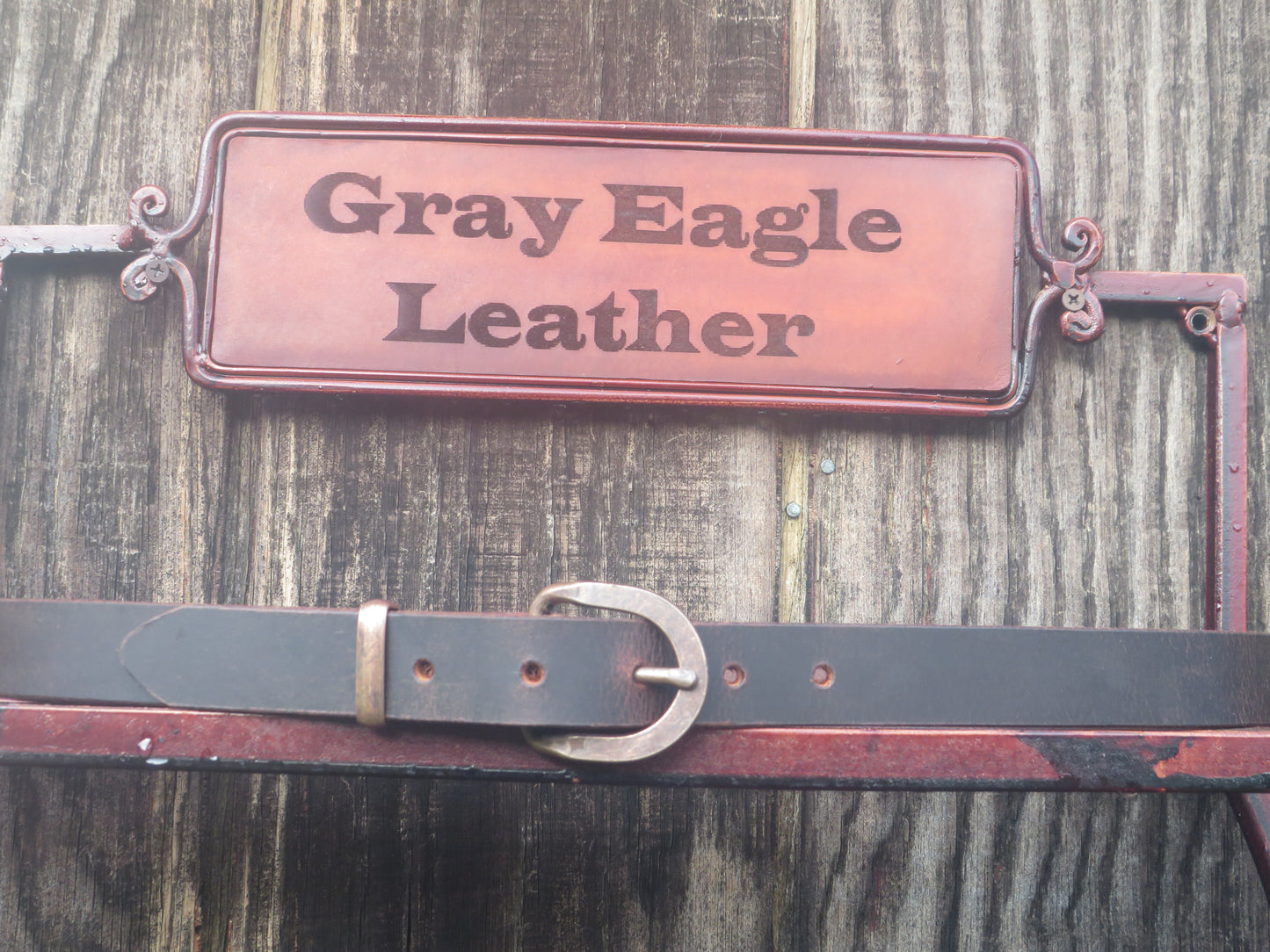 1 inch wide Crazy Horse Water Buffalo Narrow leather belt
