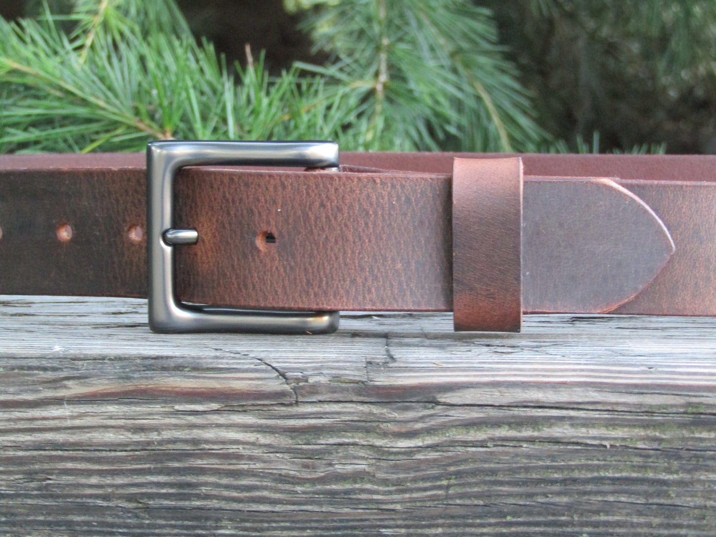 1 1/2" Custom Handcrafted Crazy Horse leather belt