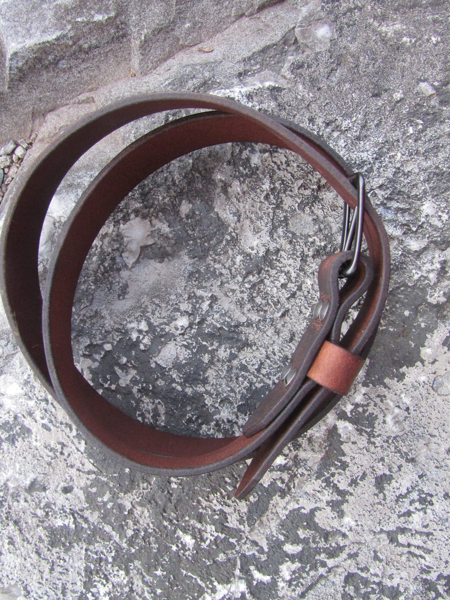 1 1/2" Custom Handcrafted Crazy Horse leather belt