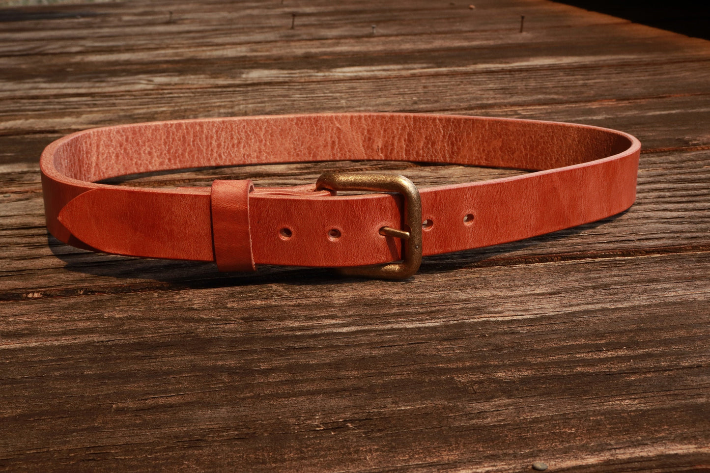 Hermann Oak Harness Leather Men's Thick Work Belt, Gun Belt, Casual Belt.  Made in US with US hides.  Custom Made, Rugged, Thick Belt