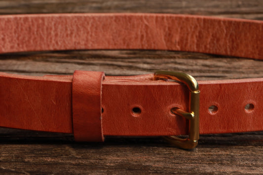 1 1/2" Heavy-Duty Hermann Oak Harness Leather Belt | Handmade in USA