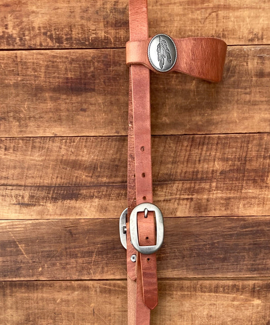 Hermann Oak Harness Leather Headstall Bridle Stainless Steel Jeremiah Watt hardware Draft to pony sizes available